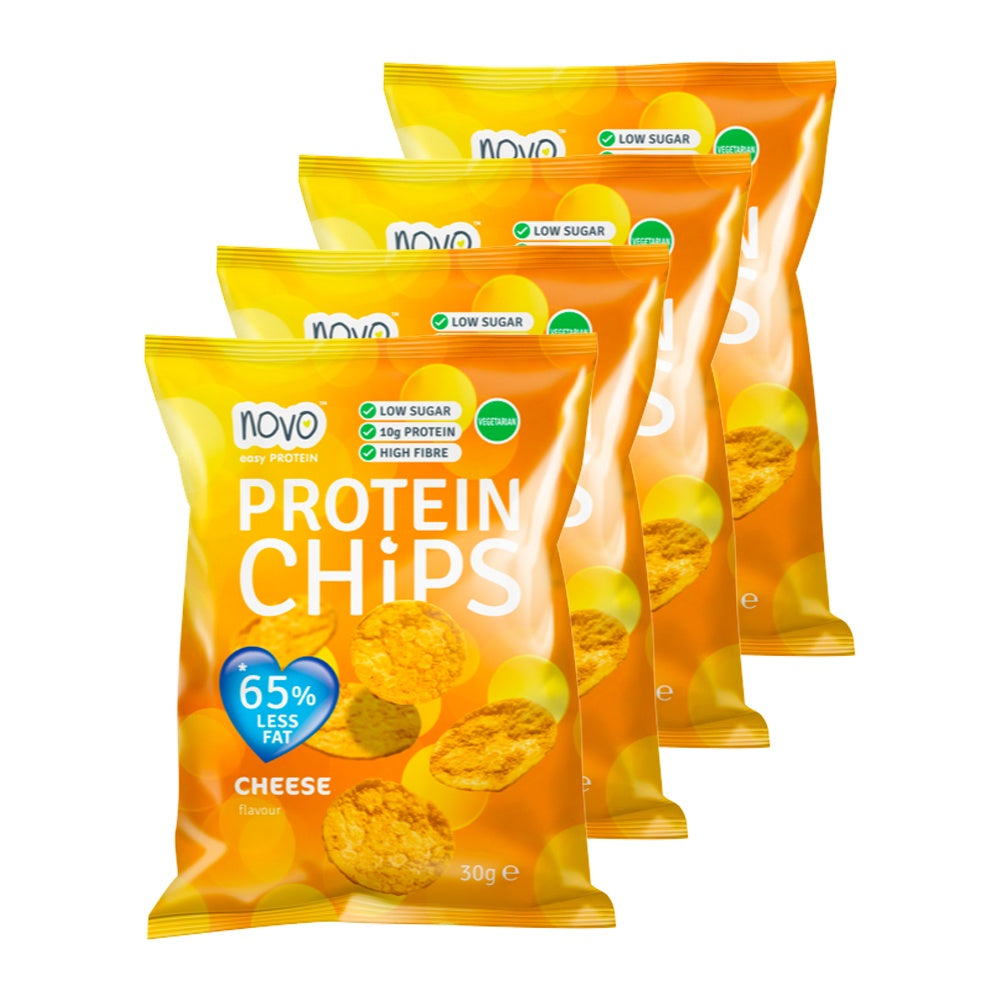 Brug Novo Nutrition Protein Chips Cheese (6x30g) til en forbedret oplevelse