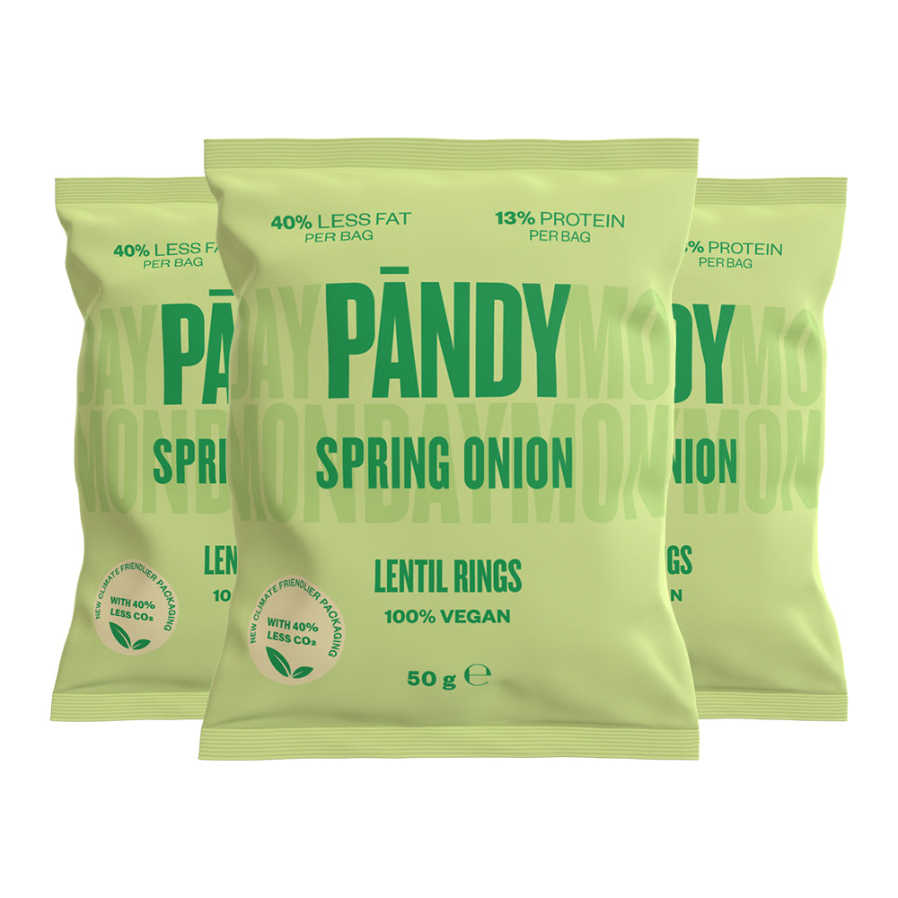 Brug PANDY Chips - Spring Onion (6x 50g) til en forbedret oplevelse