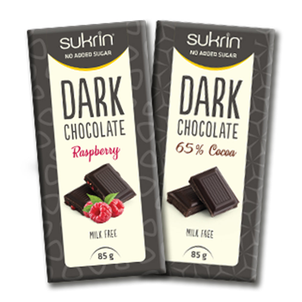 Brug Sukrin Dark Chocolate (85g) til en forbedret oplevelse