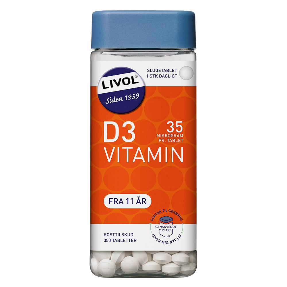 Brug Livol D-Vitamin (350 stk) til en forbedret oplevelse