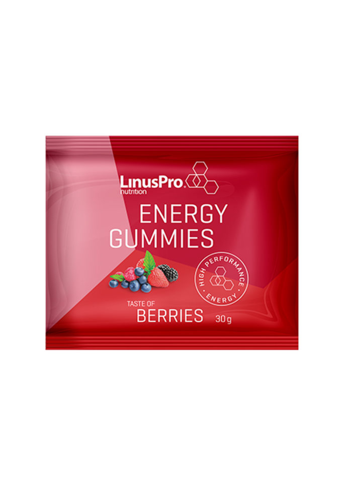 Brug LinusPro Energy Gummies - Berries (30g) til en forbedret oplevelse