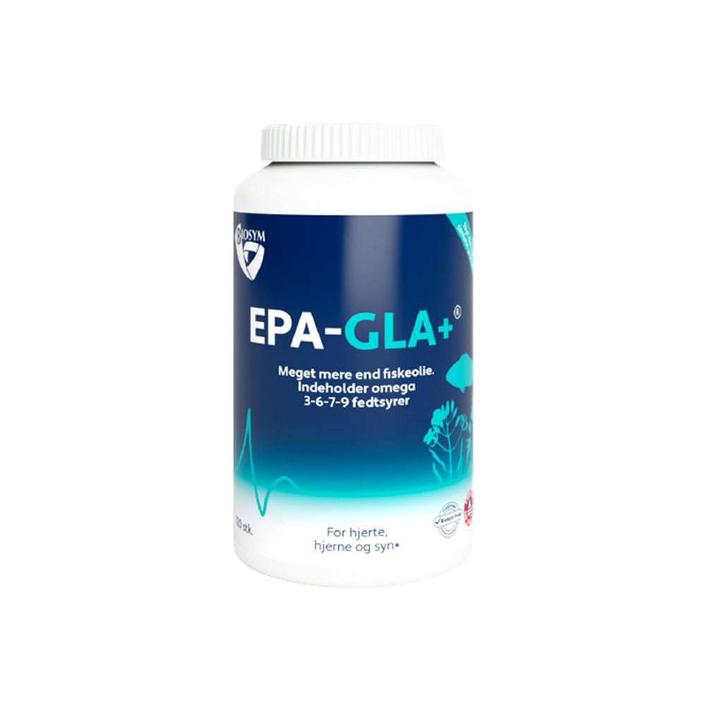 Se Biosym OmniOmega EPA-GLA+ (100 stk) hos Muscle House