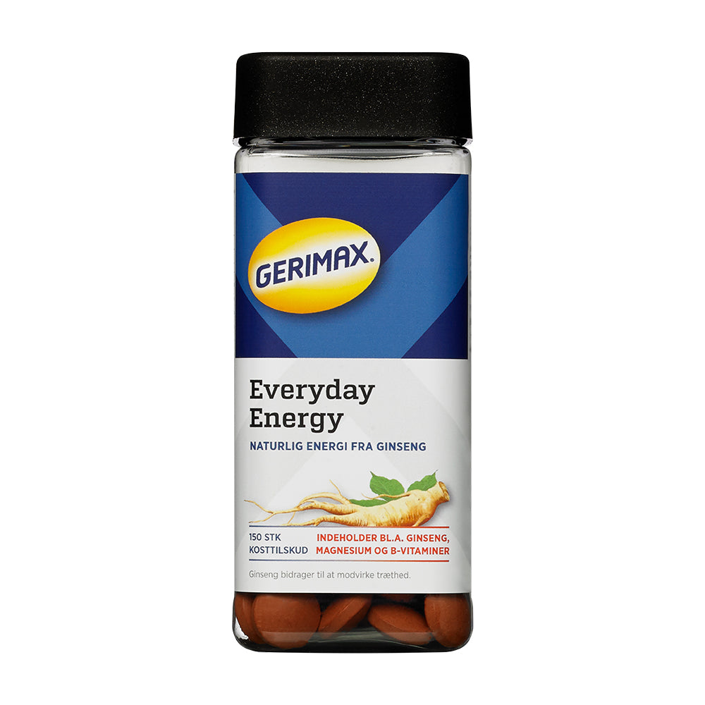 Brug Gerimax Everyday Energy (150 stk) til en forbedret oplevelse