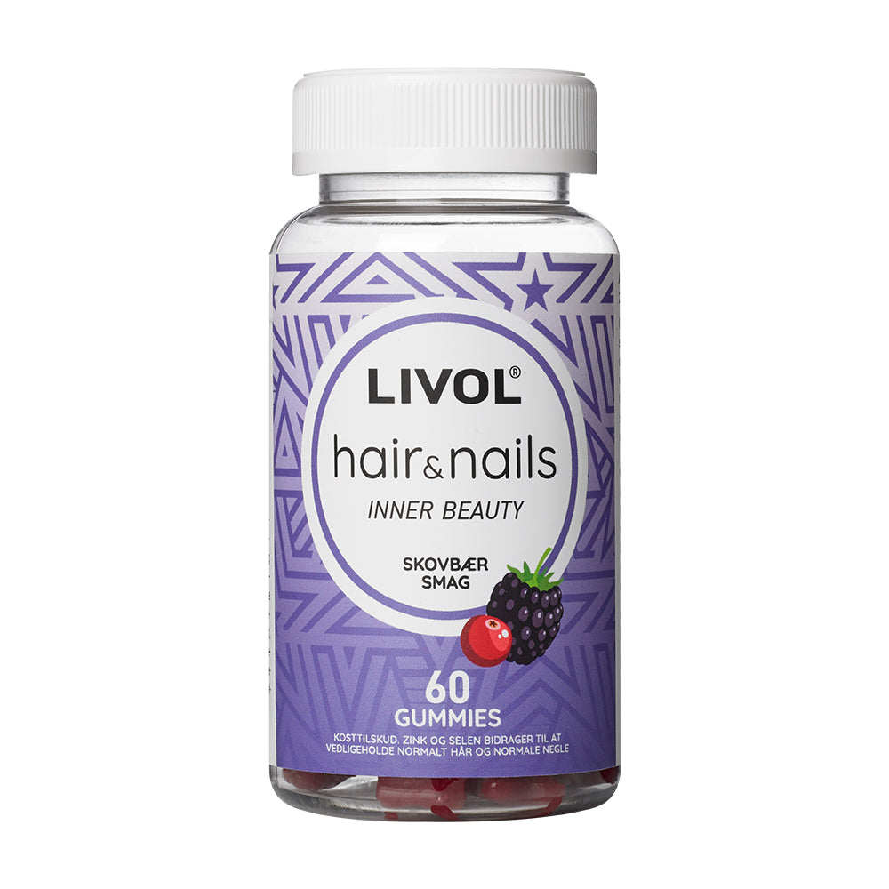 Se Livol Hair & Nails Gummies (60 stk) hos Muscle House