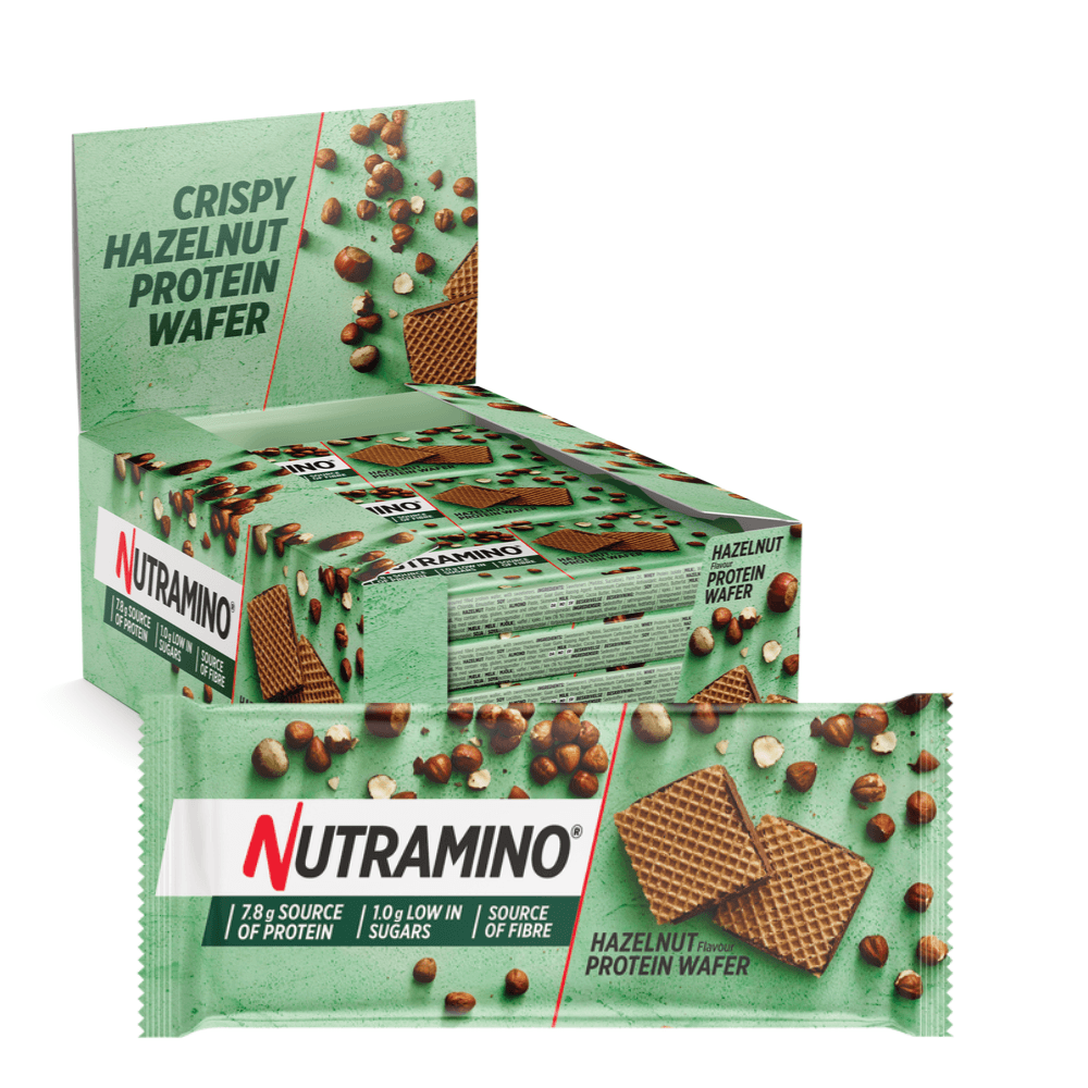 Se Nutramino Protein Wafer - Hazelnut (12x39g) hos Muscle House