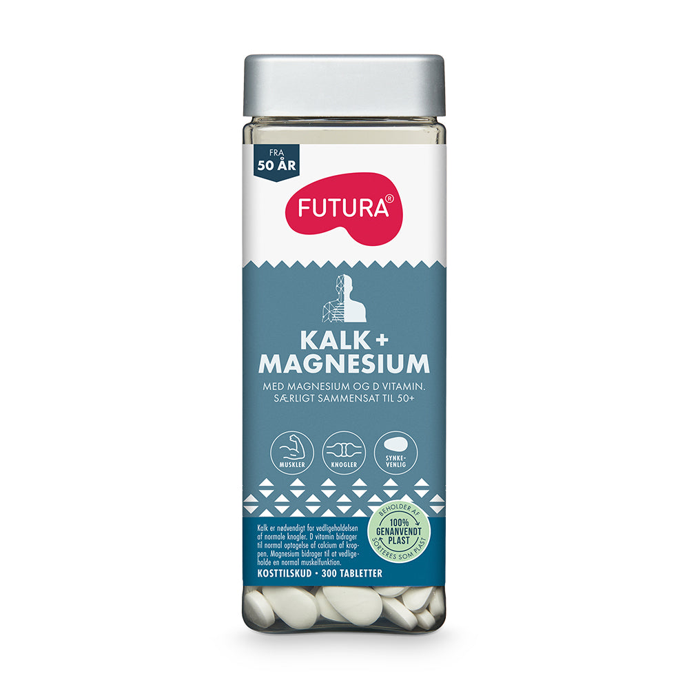 Brug Futura Kalk + Magnesium (300 stk) til en forbedret oplevelse