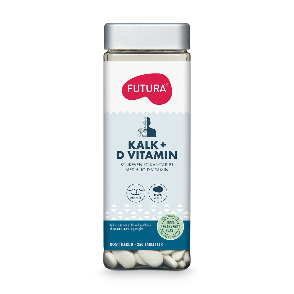Se Futura Kalk + D Vitamin (350 stk) hos Muscle House