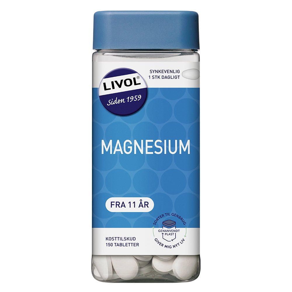 Se Livol Magnesium (150 stk) hos Muscle House