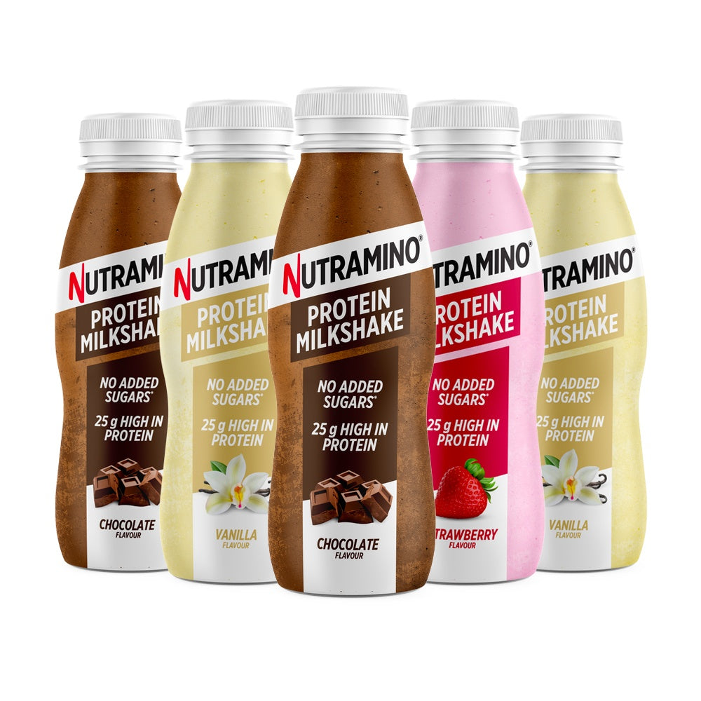 Brug Nutramino Protein Milkshake - Bland Selv (5x330ml) til en forbedret oplevelse