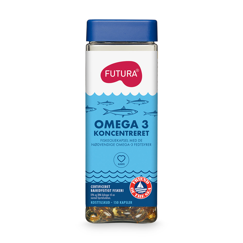 Brug Futura Omega 3 Koncentreret (150 stk) til en forbedret oplevelse