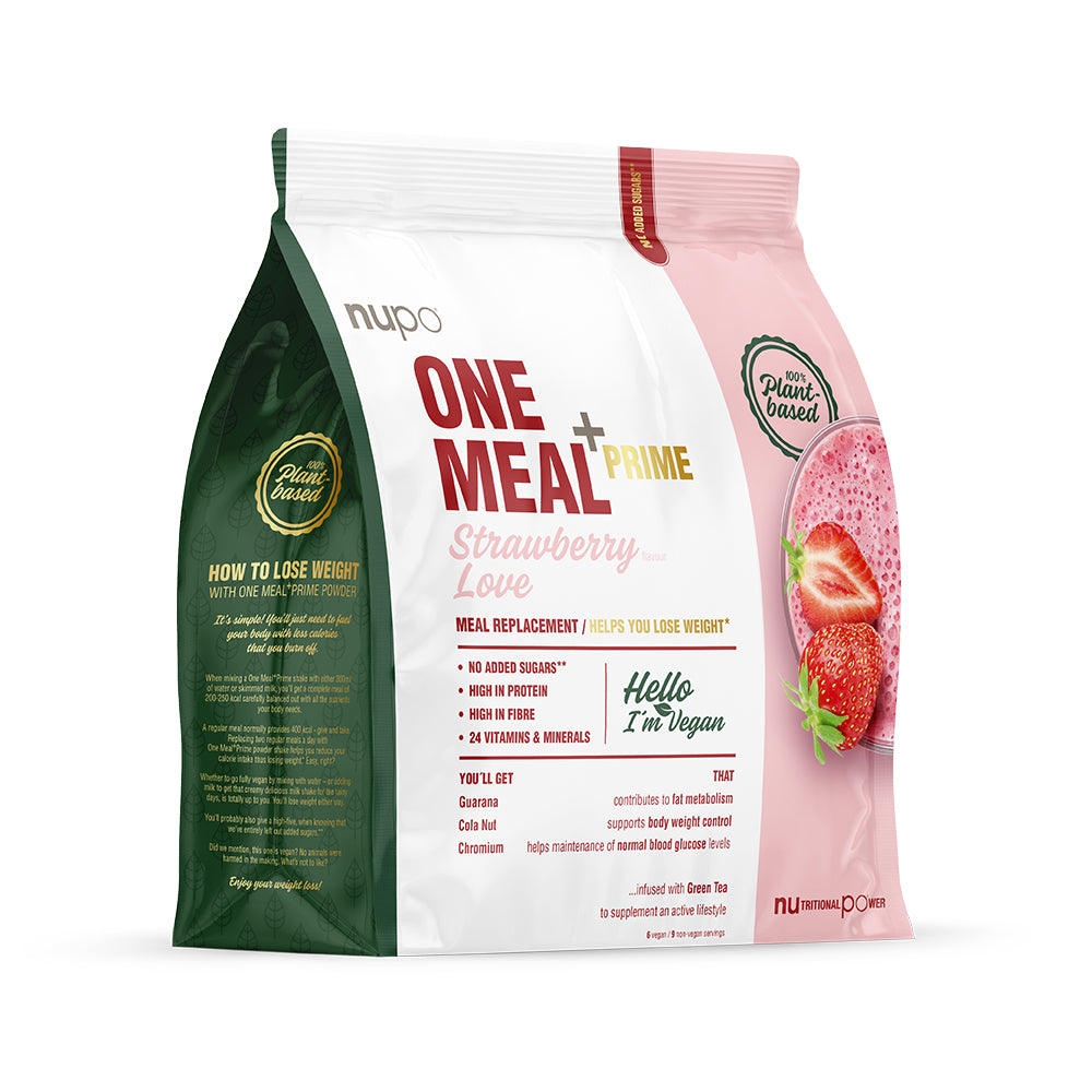 Brug Nupo One Meal +Prime (360g) - Strawberry Love til en forbedret oplevelse