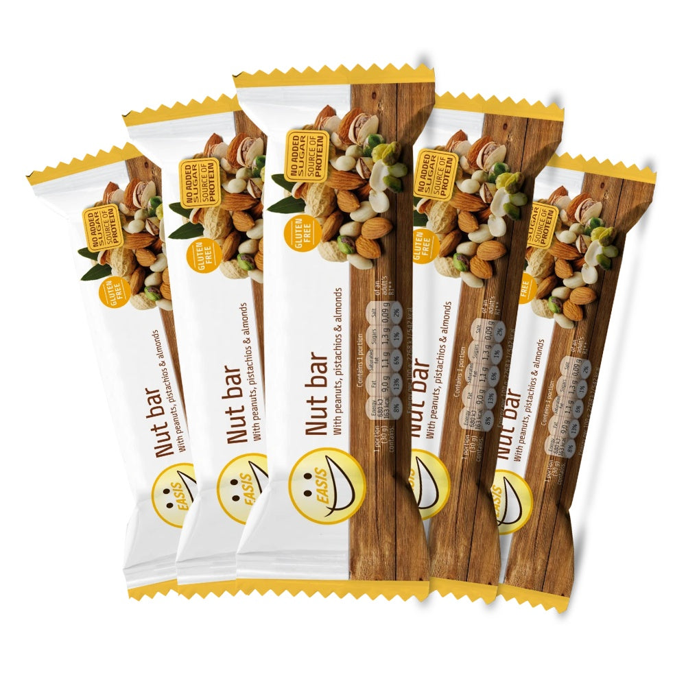 Brug EASIS Nut Bar (10x 30g) til en forbedret oplevelse