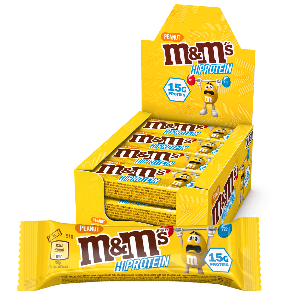 M&M's Hi Protein Bar - Peanut (12x51g)
