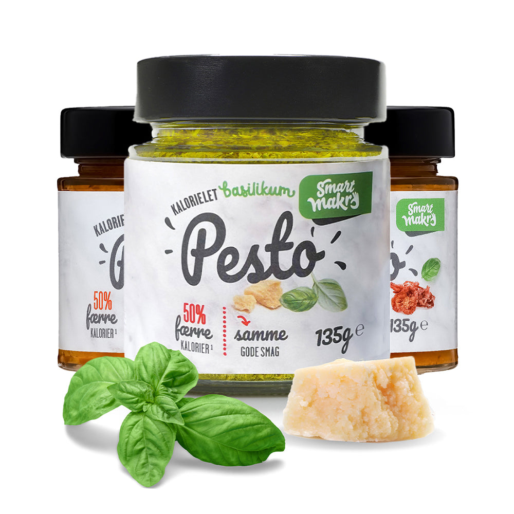 Se Smart Makro Kalorielet Pesto - Bland Selv (6x 135g) hos Muscle House