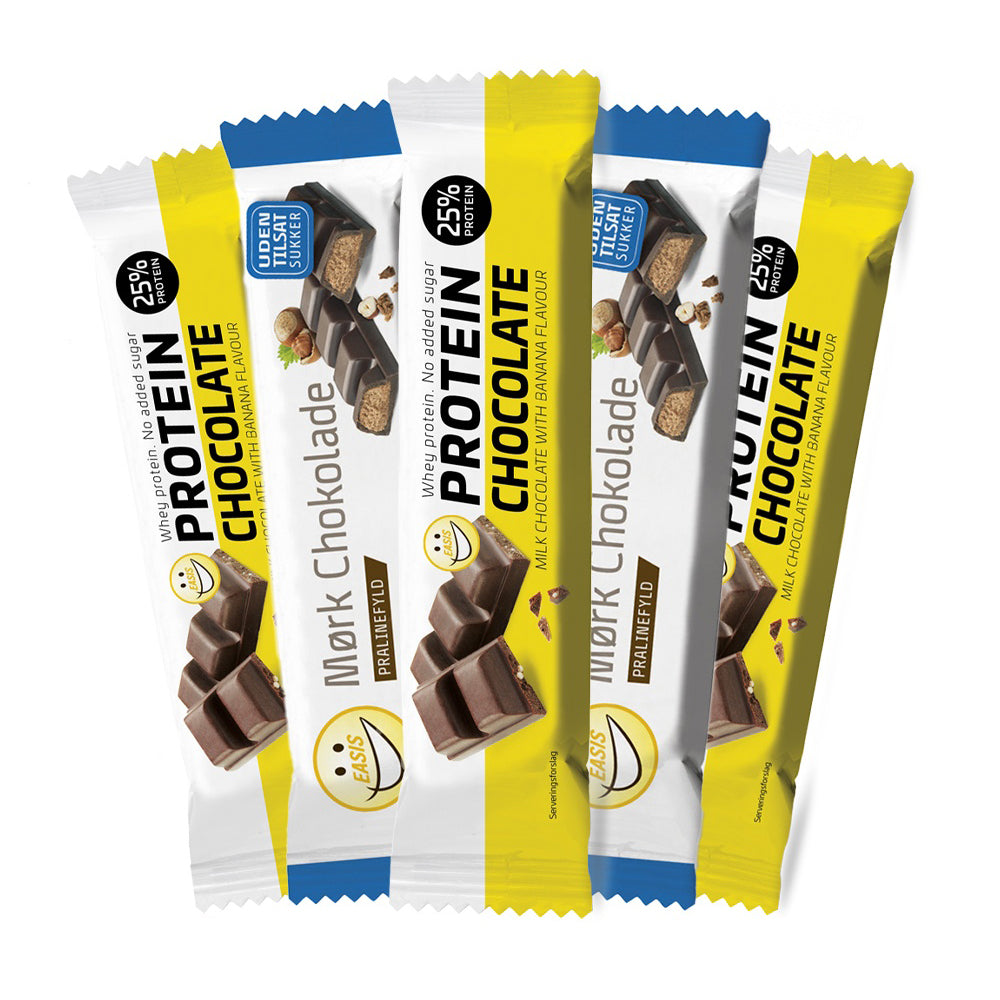 Brug EASIS Protein Chocolate - Bland Selv (10x 35g) til en forbedret oplevelse