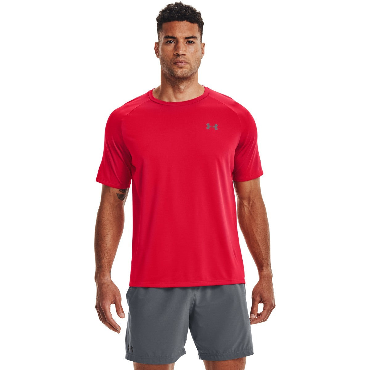 Brug Under Armour Tech 2.0 SS Tee - Red/Graphite til en forbedret oplevelse