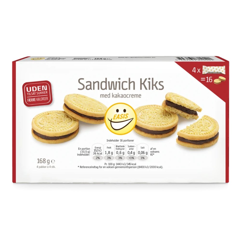 Billede af EASIS Sandwich kiks med kakaocreme 168g