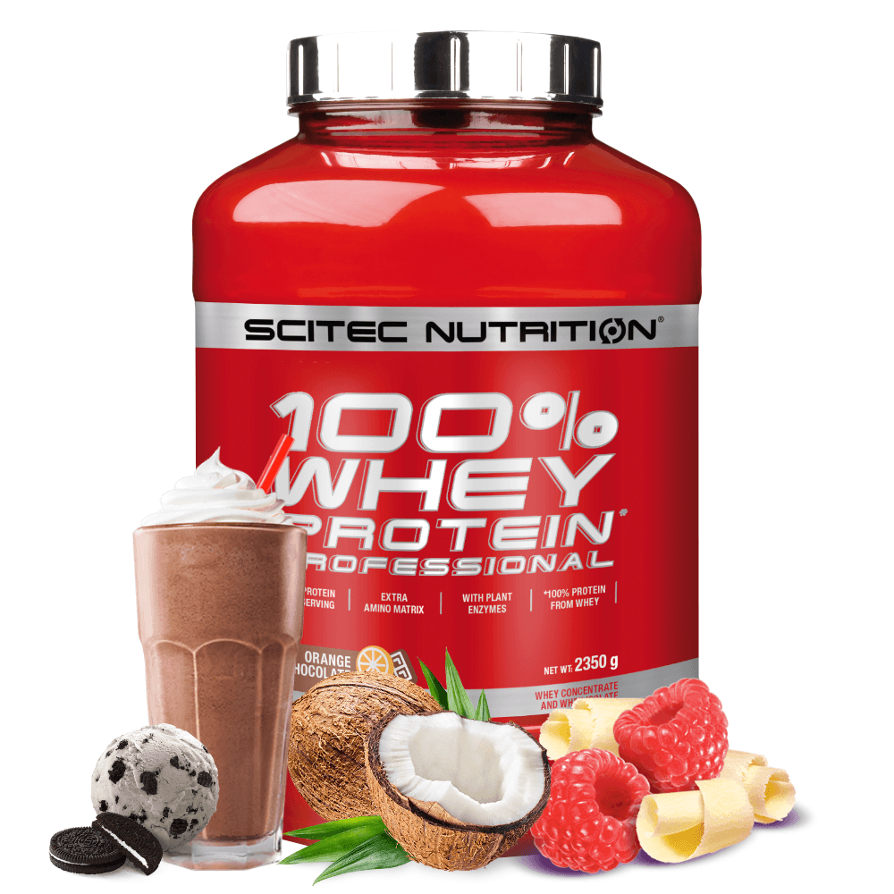 Se Scitec Nutrition 100% Whey Protein Professional (2350g) - Proteinpulver hos Muscle House