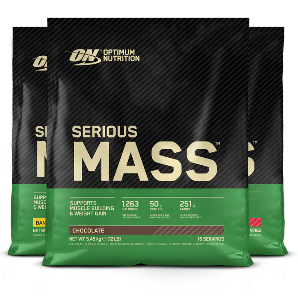 Se Optimum Nutrition Serious Mass (5450 g) hos Muscle House