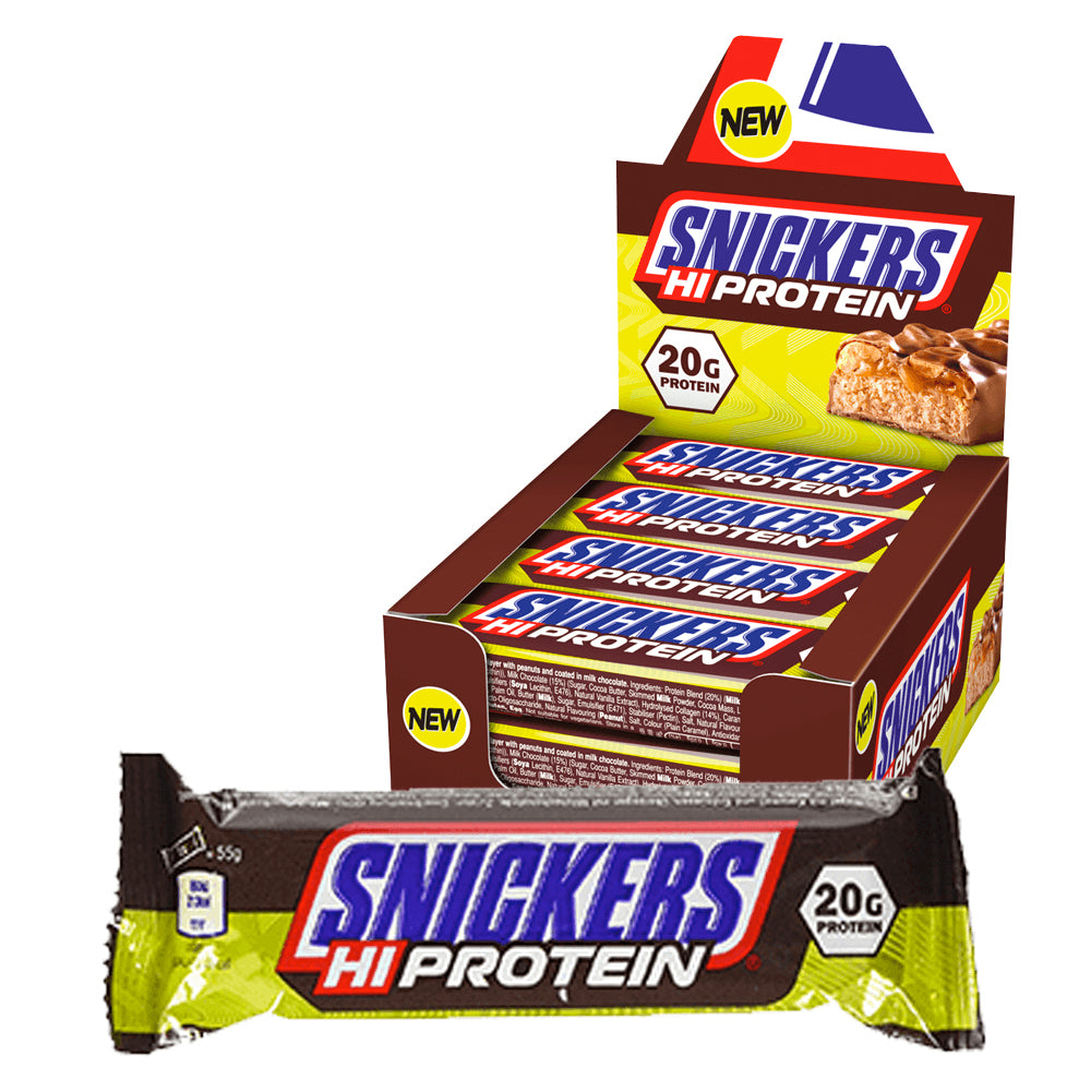 Brug Snickers Hi Protein Bar - Original (12x55g) til en forbedret oplevelse