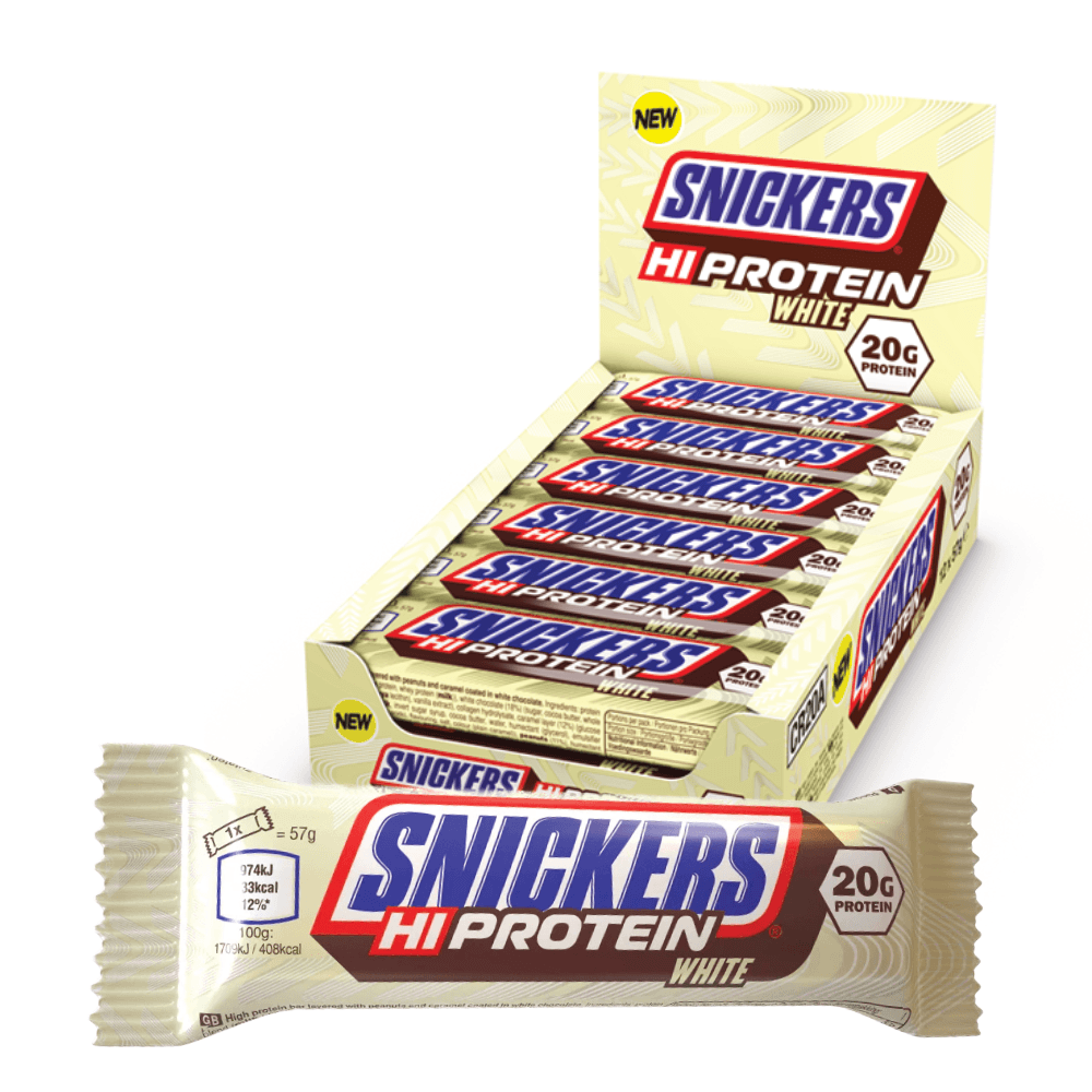 Snickers Hi Protein Bar - White Chocolate (12x55g)