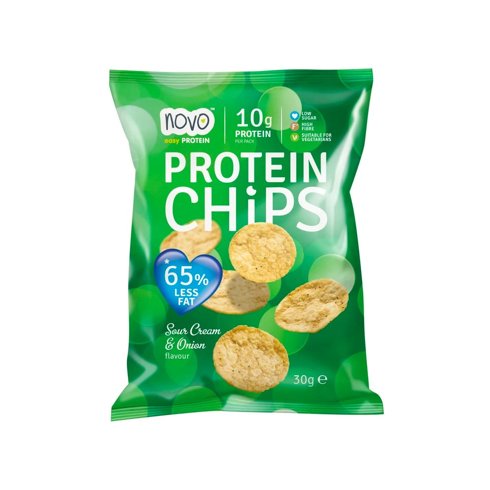 Brug Novo Nutrition Protein Chips (30g) - Sour Cream & Onion til en forbedret oplevelse