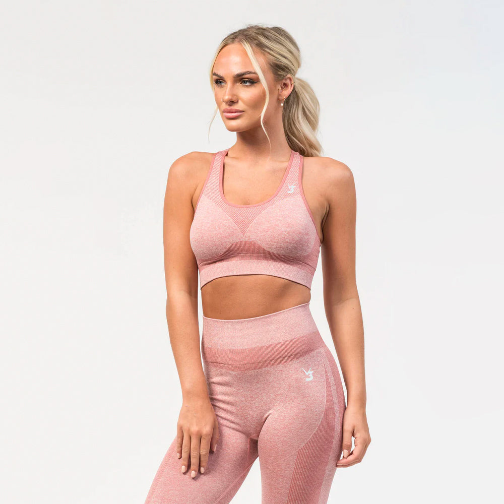 Billede af V3 Apparel Excel Seamless Scrunch Sports Bra - Pink hos Muscle House