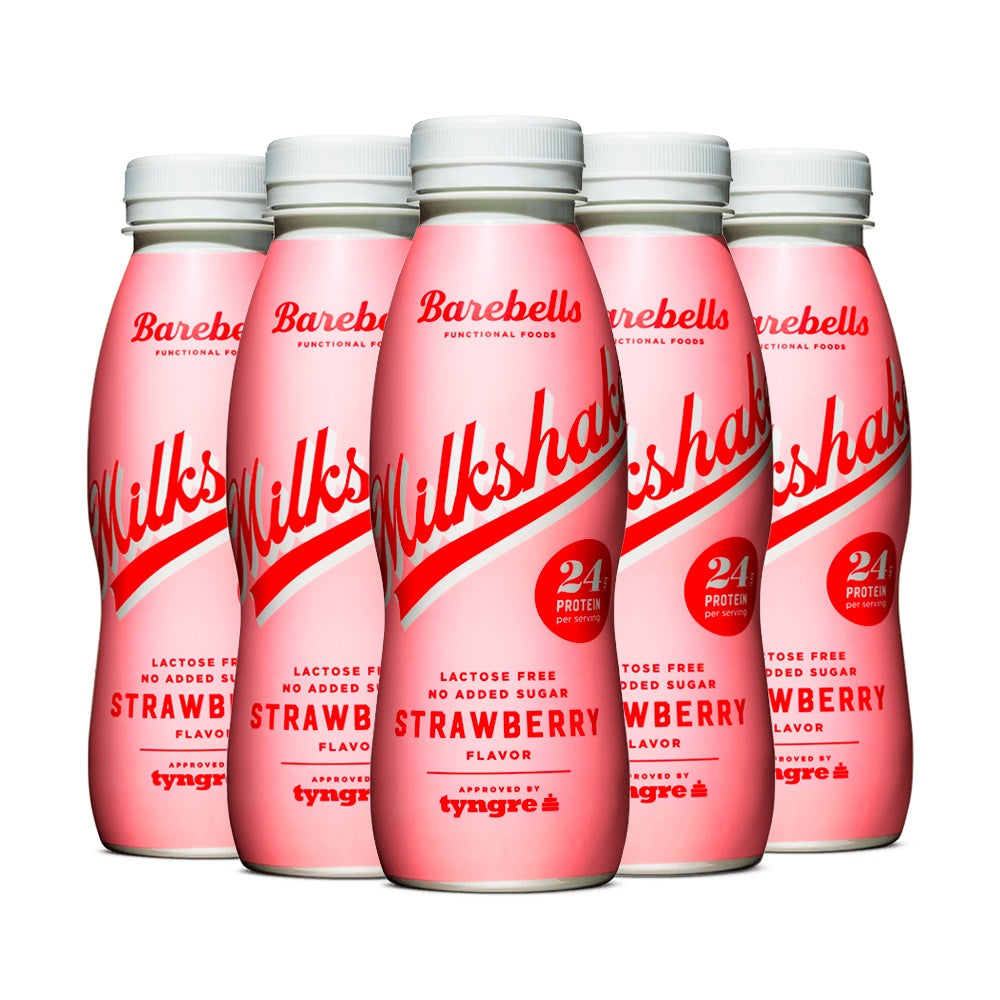 Billede af Barebells Milkshake Strawberry (5x 330ml)