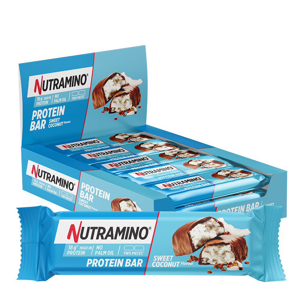 Se Nutramino Protein Bar - Sweet Coconut (12x 55g) hos Muscle House