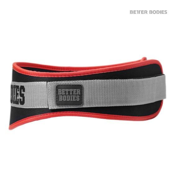 Brug Better Bodies Basic Gym Belt - Black/Red til en forbedret oplevelse