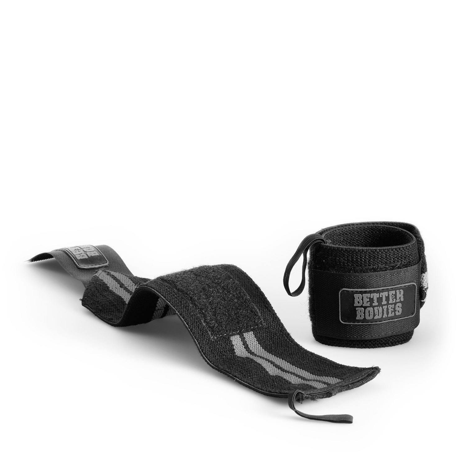 Brug Better Bodies Elastic Wrist Wraps - Black til en forbedret oplevelse