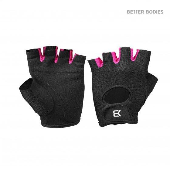 Se Better Bodies Womens Training Glove Black/Pink hos Muscle House