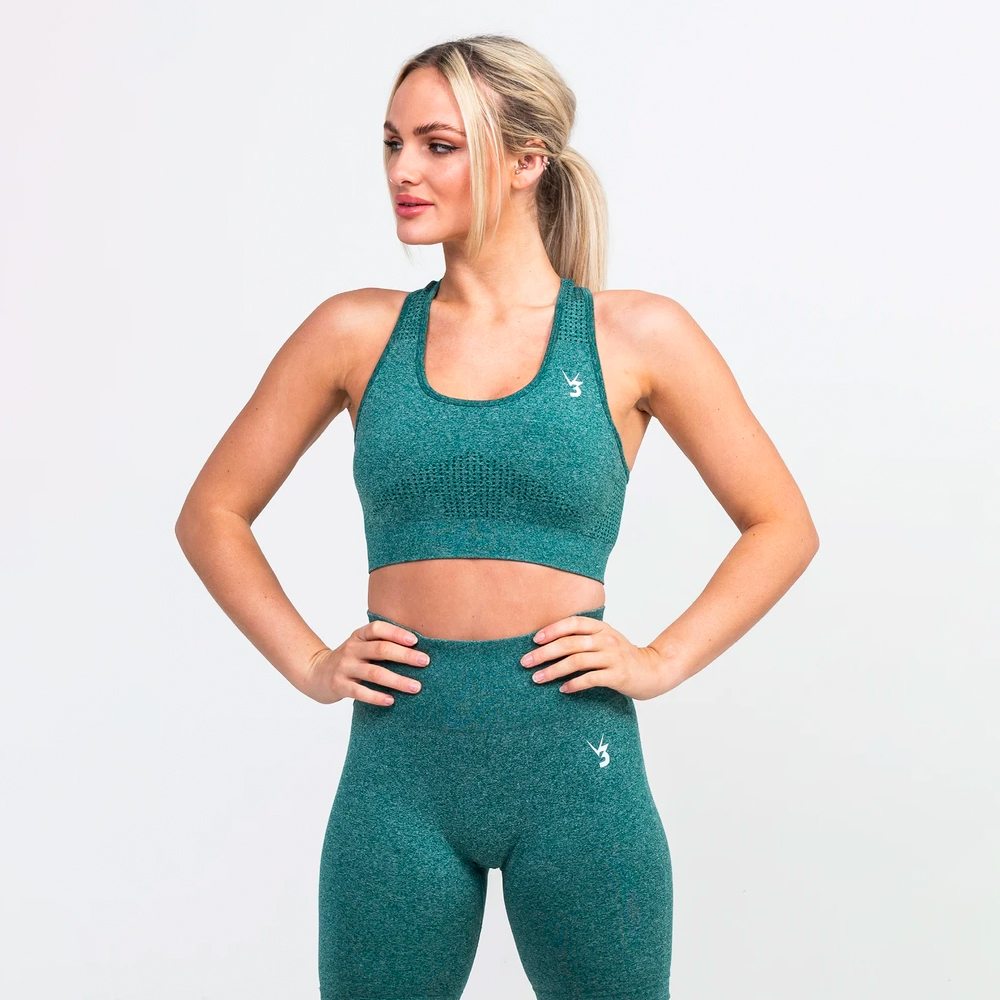 Billede af V3 Apparel Uplift Seamless Sports Bra - Emerald Marl