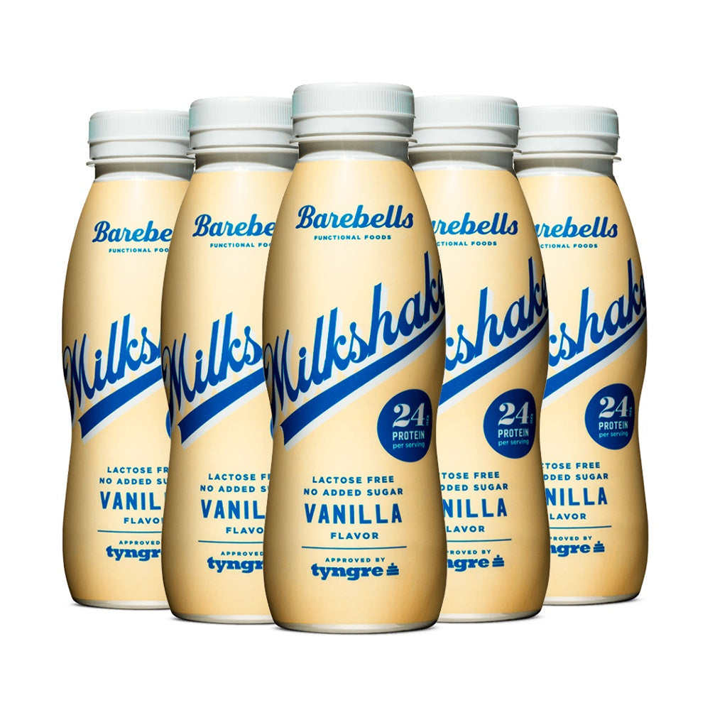 Se Barebells Milkshake Vanilla (5x 330ml) hos Muscle House