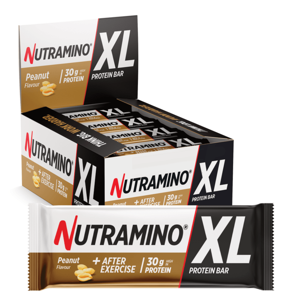 Se Nutramino XL Protein Bar - Peanut (16x82g) hos Muscle House