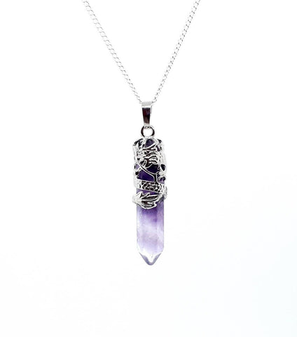 The Gothic Shop - Tree of Life Wire Wrapped Purple Dragon Vein Agate Pendant  Necklace https://the-gothic-shop.co.uk/product-category/gothic-jewellery/ |  Facebook
