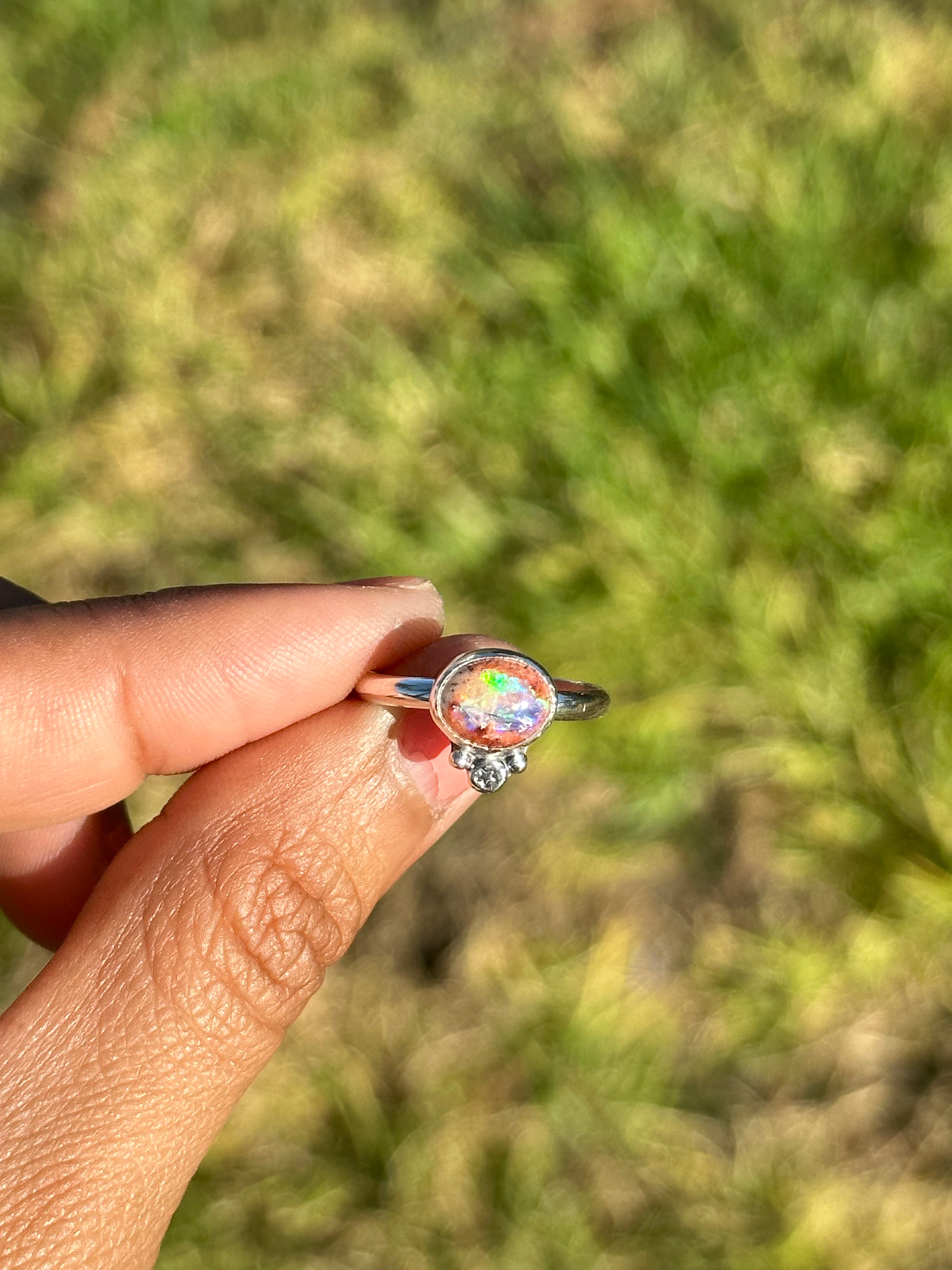 Secret star opal ring