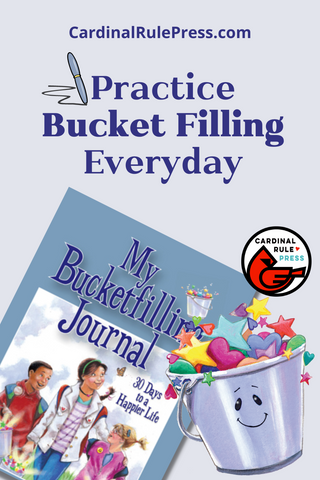 Practice Bucket Filling Everyday. My Bucketfilling Journal by Carol McCloud, Illustrated by Penny Weber, is an amazing companion to the Bucket Filler series! As a companion to Growing Up with a Bucket Full of Happiness: Three Rules for a Happier Life, it helps readers practice and reflect on filling buckets.