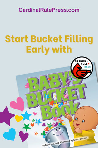 Start Bucket Filling Early with Baby’s Bucket Book! The Bucket Filler series doesn’t just include books for older kids! Start out your kids early with Baby’s Bucket Book by Carol McCloud, Illustrated by Glenn Zimmer; it is a great introduction on filling buckets! With easy rhyming, it is a perfect book for your baby.