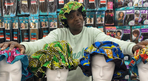african inspired hair bonnets