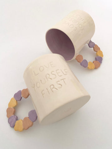 Colección san valentin Amor Mío tazas y copas de ceramica