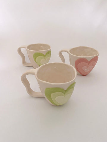 Colección san valentin Amor Mío tazas y copas de ceramica