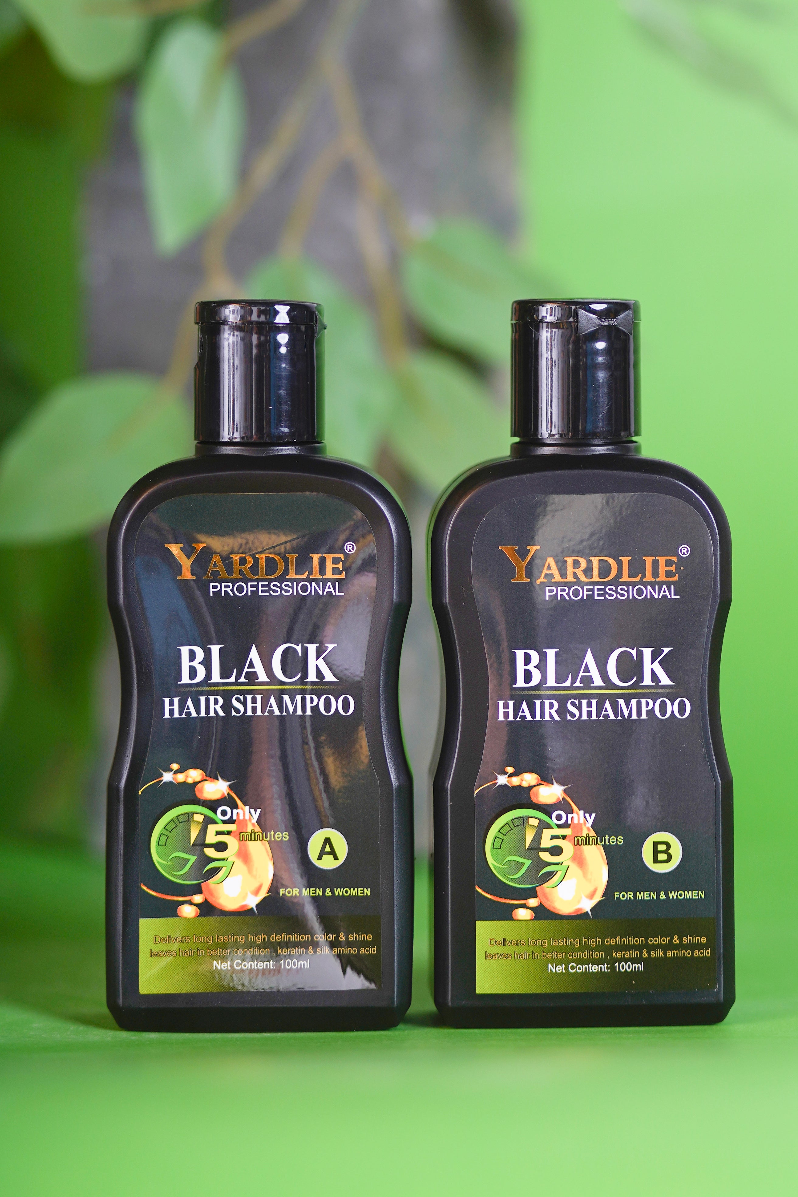 Yardlie Professional Hair Dye Shampoo Mixing Paste Natural Black 200ml