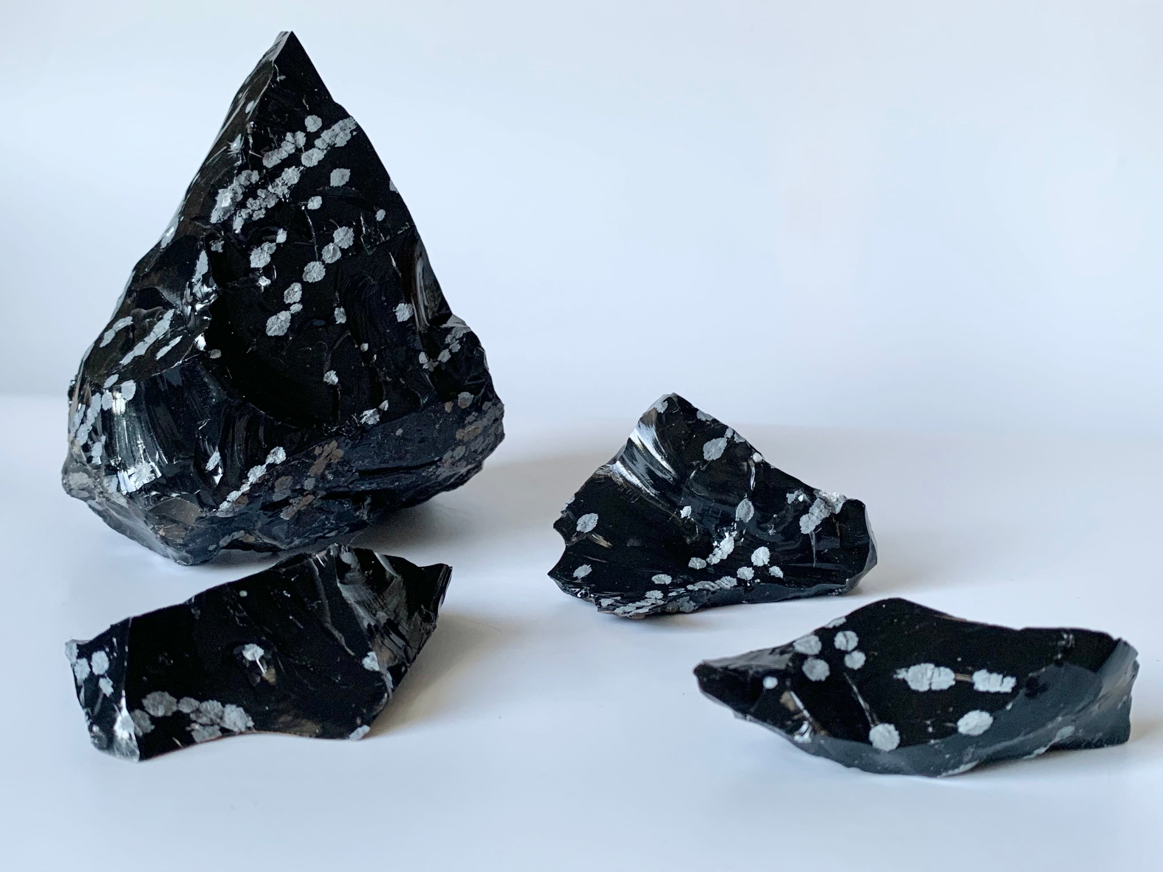 Snowflake Obsidian, Raw