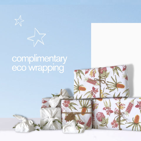 Complimentary eco gift wrapping