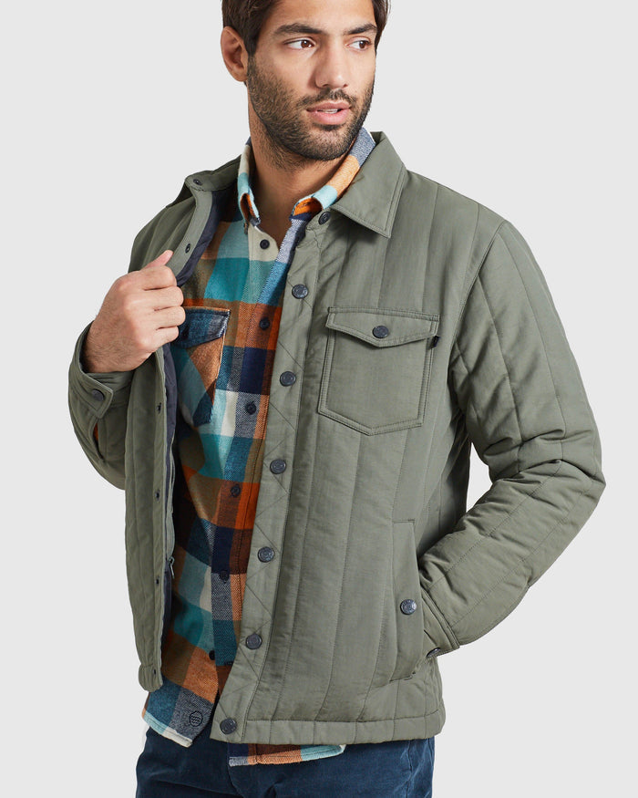 Men's Flannel-Lined Hooded Chore Coat