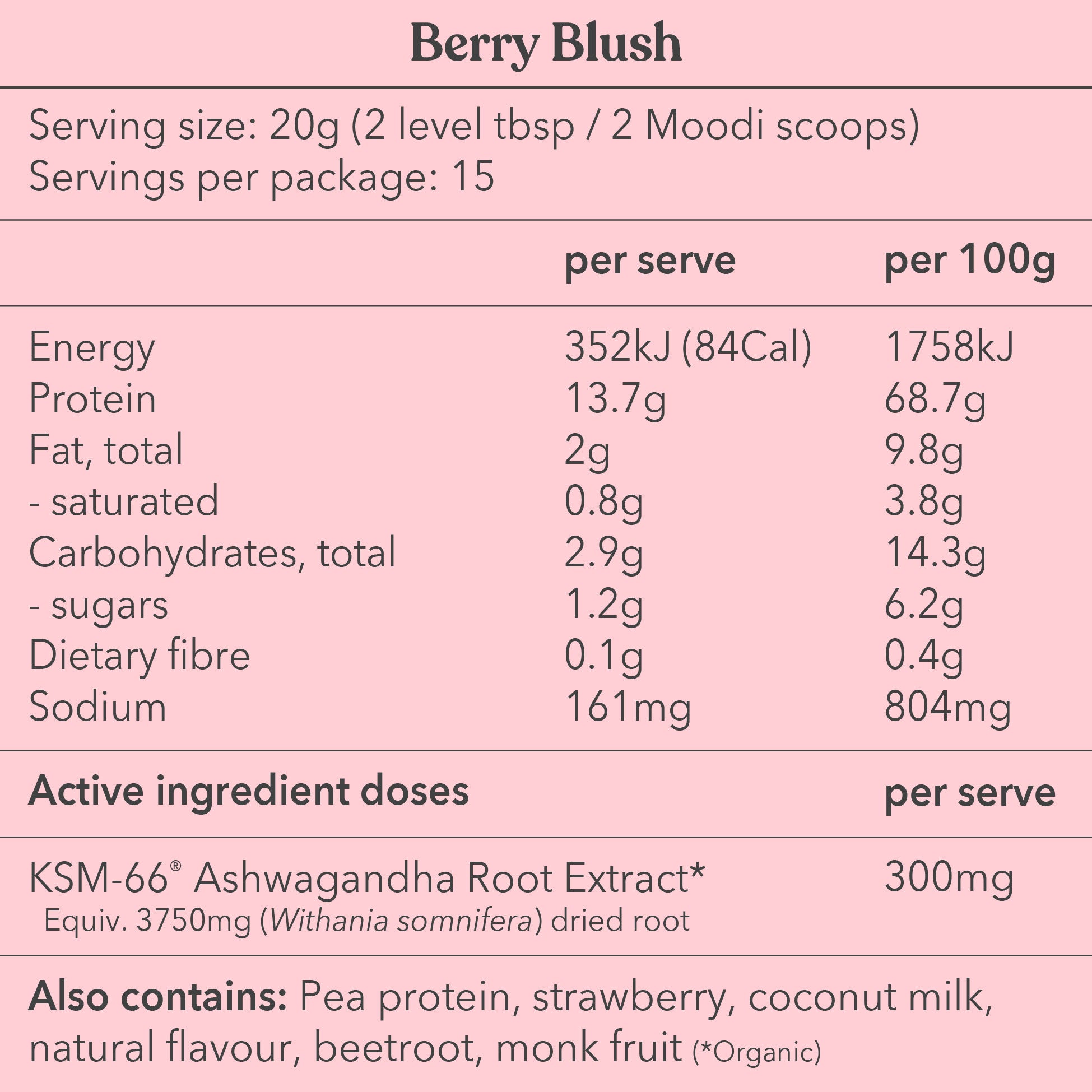 Essentials Bundle Nutritional Information