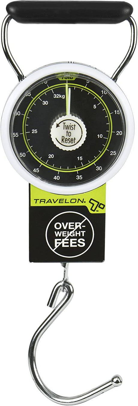 Travel Inspira Báscula digital de equipaje con pantalla LCD de alerta de  sobrepeso, 110 libras / 110.2 lbs de acero inoxidable