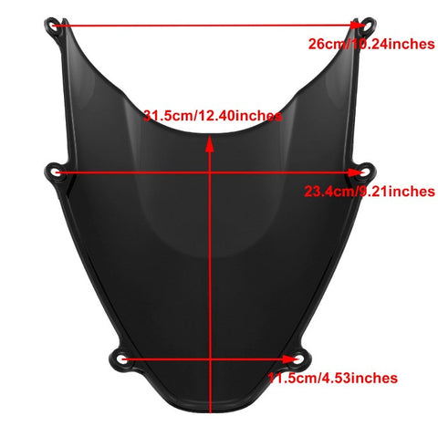 Kunststoff Windschild Windschutzscheibe für HONDA CBR1000RR-R 2020-2023