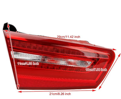 Lâmpada de luz traseira LED interna esquerda 4GD945093 para AUDI A6 C7 2012-2015